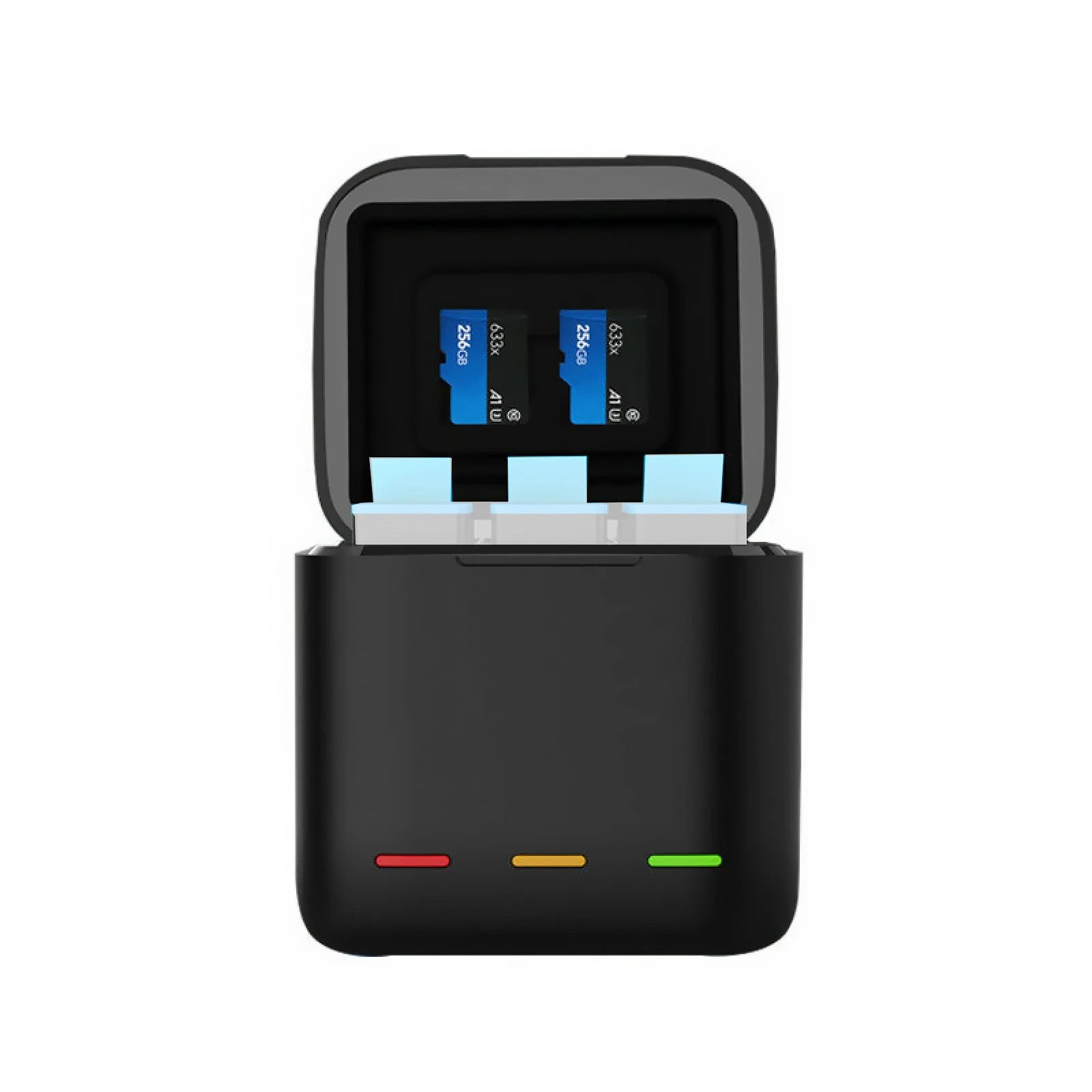 3-slot Battery Charger Box With Indicator Display For Gopro Hero 9 10