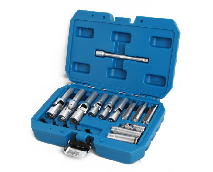 3/8" 1/4" Drive Glow Plug Removal Deep Socket Set 18PC