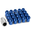 Closed End M12x1.25 35mm Tall 25mm Od Blue Aluminum | Built Supply Co