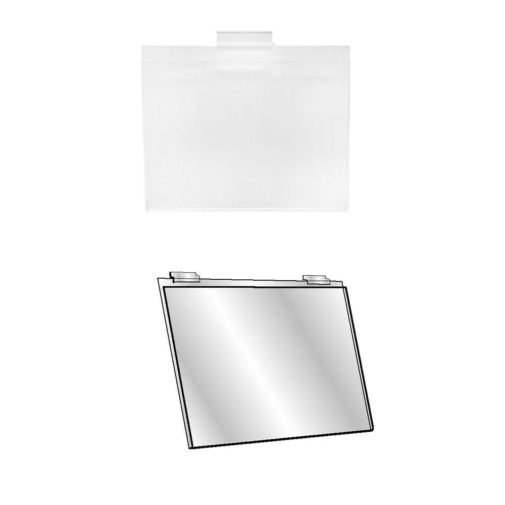 Clear Acrylic Slatwall Lucite Frame Retail Display Shelf Fixture