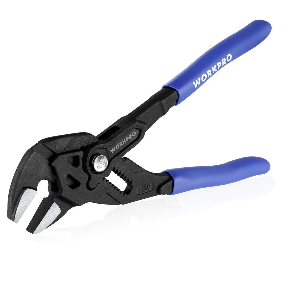 WORKPRO 7" Pliers Wrench CR-V Construction Adjustable Parallel Smooth