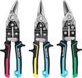 DURATECH 10 Inch Aviation Snips Set CR-V Steel Heavy Duty Metal Sheet NEW
