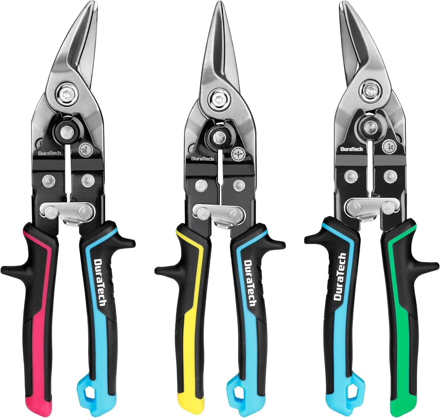 DURATECH 10 Inch Aviation Snips Set CR-V Steel Heavy Duty Metal Sheet NEW