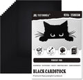 30 Sheets Black Cardstock, 8.5 X 11 Card Stock, 92lb/250gsm Thick
