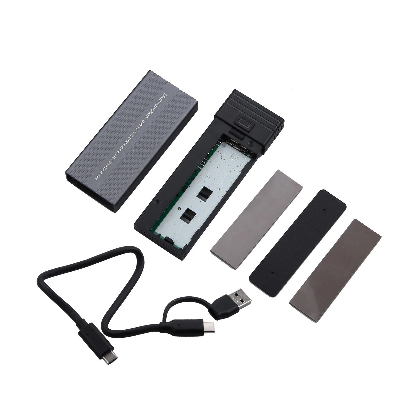 10gbps M.2 Nvme Sata Mobile External Ssd Adapter Case Usb 3.2 Gen2