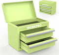 WORKPRO Mini Metal Tool Box with 2 Drawers by WORKPRO