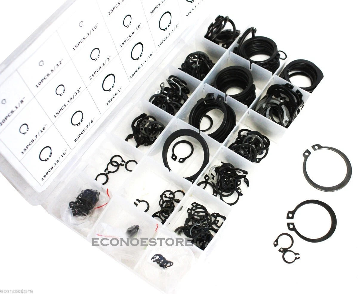 Snap Retaining Ring Hardware Assortment Set Kit 18 Diff Sizes Free