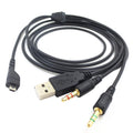 3 In 1 2m Headset Cable Audio Cable For Steelseries Arctis 3/5/7/pro