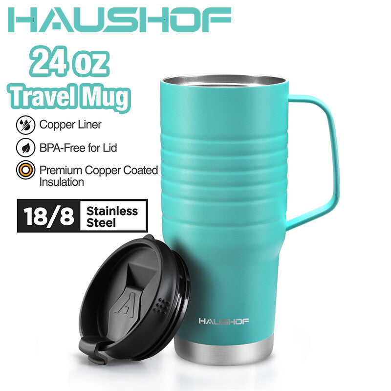 HAUSHOF 24oz Stainless Steel Travel Mug by HAUSHOF