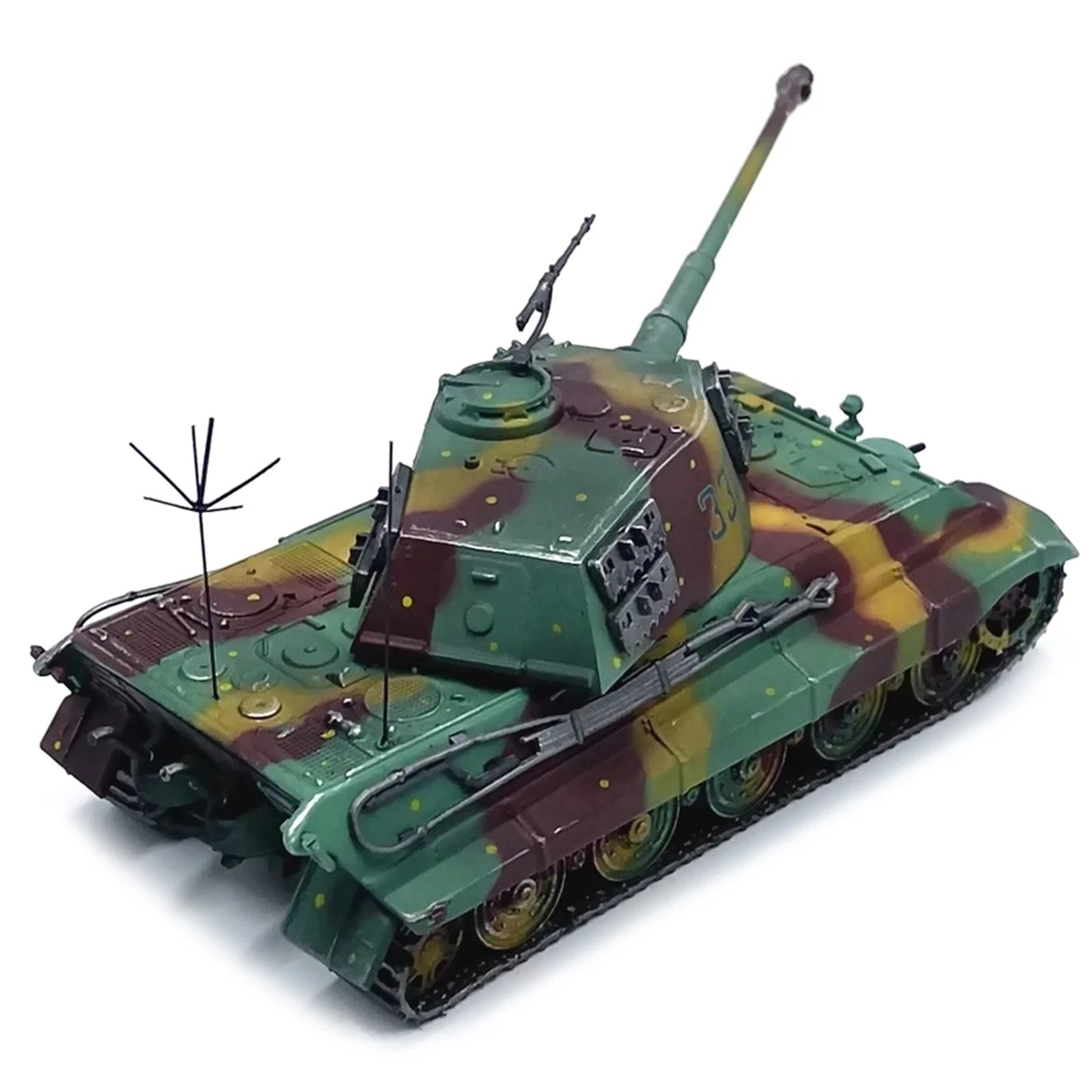 1:72 Scale German Tiger King Heavy Tank Alloy Model With Display Base