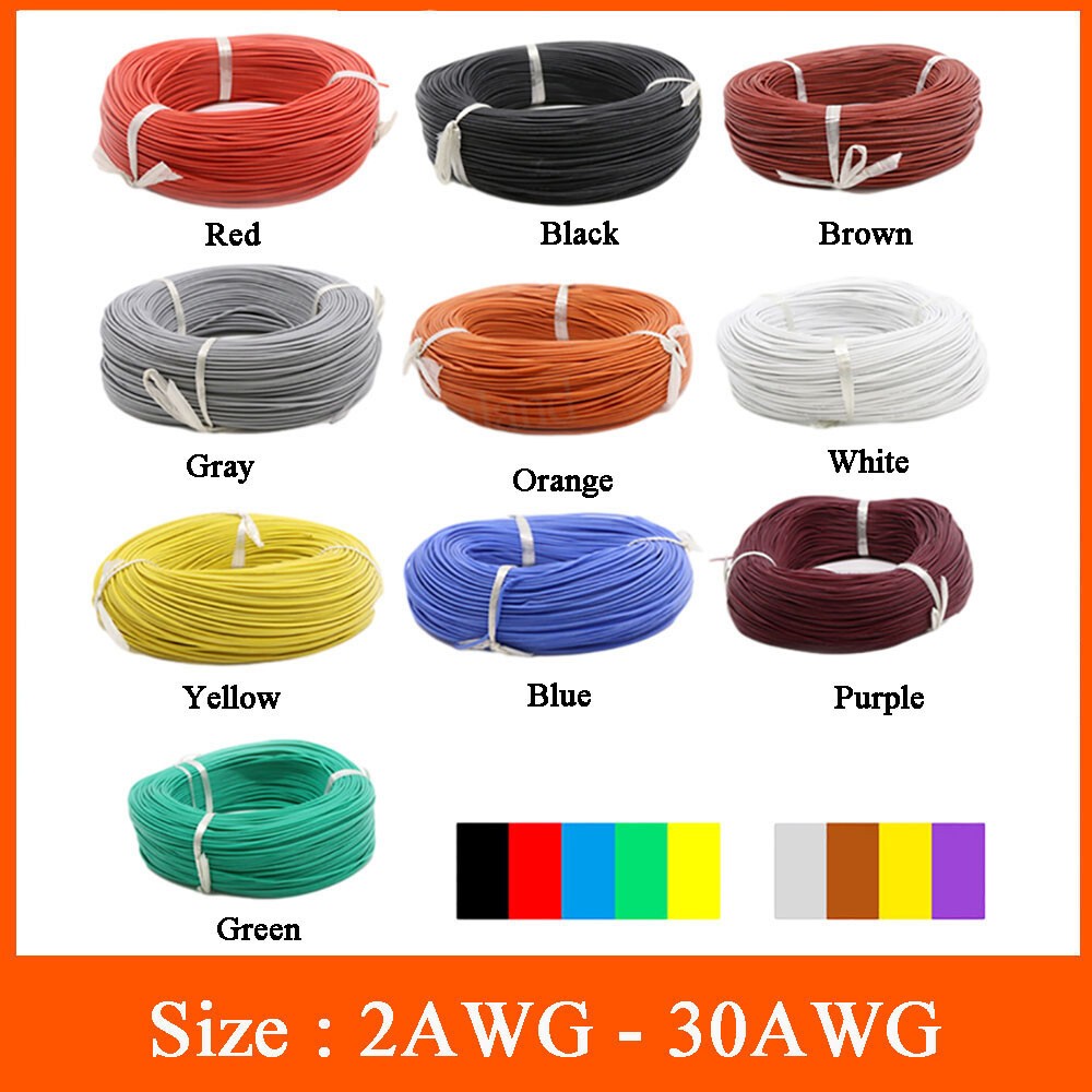 Flexible Silicone Wire Cable 0.08mm Tinned Copper