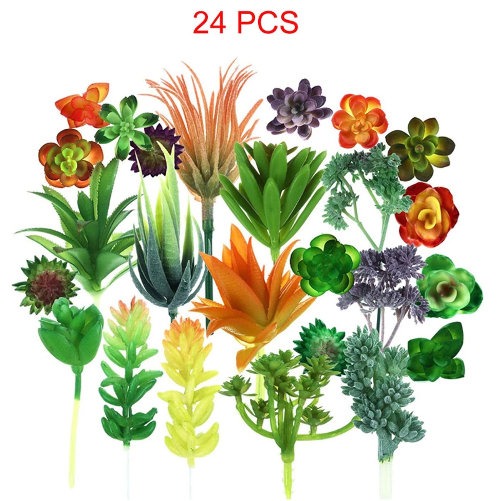 Artificial Succulent Plants Unpotted Fake Succulents Plant Home