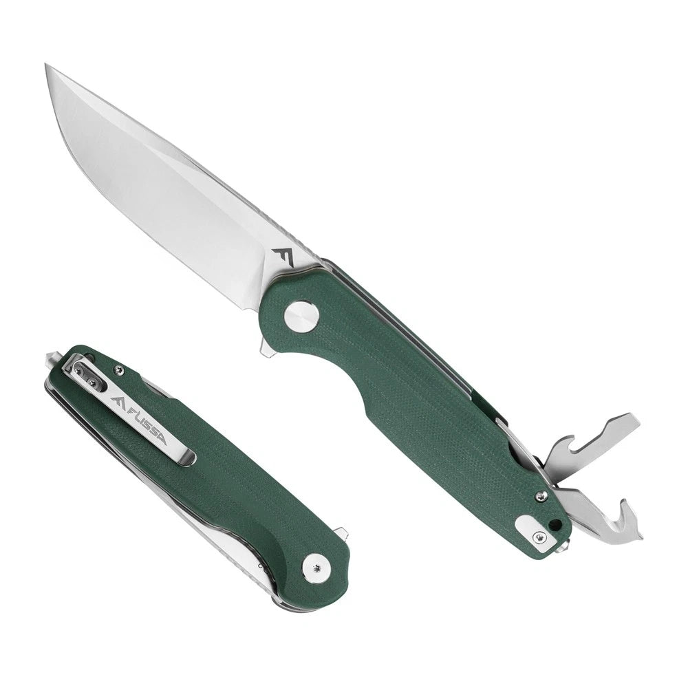 Flissa Multitool Pocket Knife 3.3" D2 Blade Liner | Built Supply Co