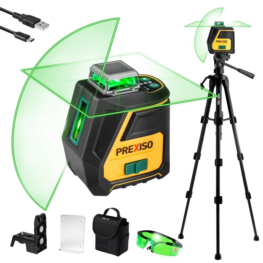 Prexiso 360 Laser Level 100Ft Green by Prexiso