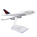 1/400 Scale 16cm Delta B747 Alloy Plane Model Diecast Airplane