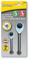 Titan 2-Piece Micro Gearless Ratchet Set by Titan