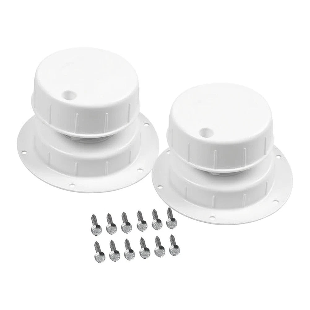 Rv Plumbing Vent Cap Set For 1 To 2-3/8 Od Pipes For Trailers Use