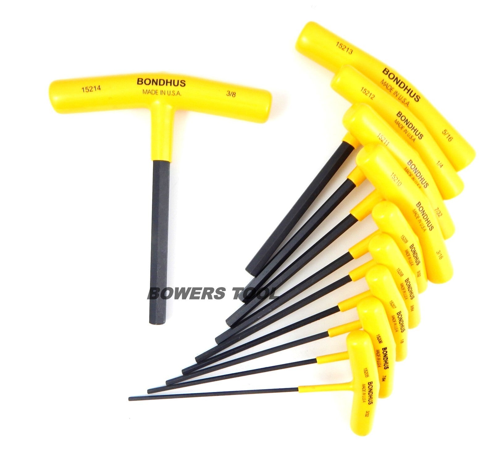 Bondhus 10pc T Handle Hex Wrench Set