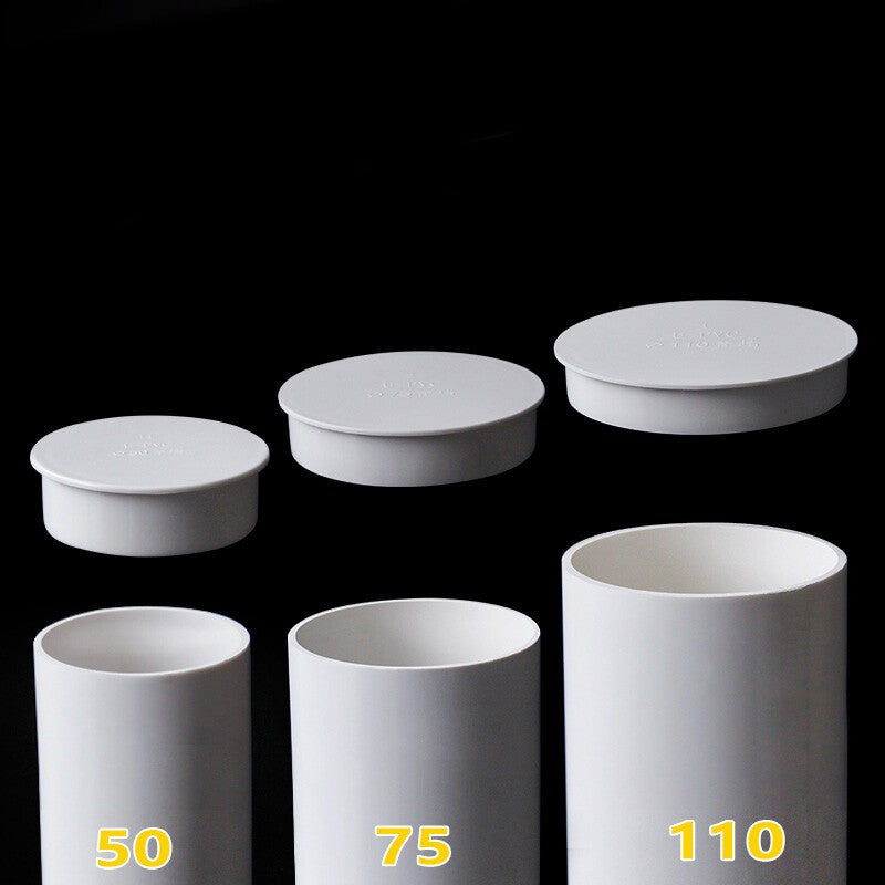 White PVC Blanking Plug for Water Drain Pipe