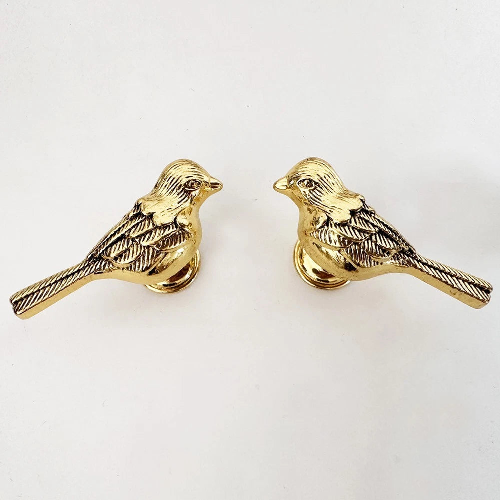 Zinc Alloy Bird Shaped Drawer Handle Cabinet For Pull Knob For Doors