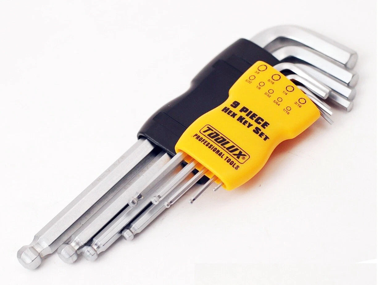 Cr-v Allen Hex Key Wrench Sae Imperial (1/16" - 3/8") Option: