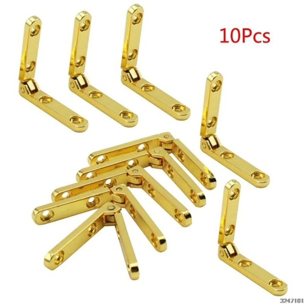 Side Rail Hinge / Strap Hinge Zinc Alloy Small Strap Hinge 90 Degree