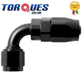 AN-6 to M10x1.0 Metric Straight Adapter Black by Unbranded