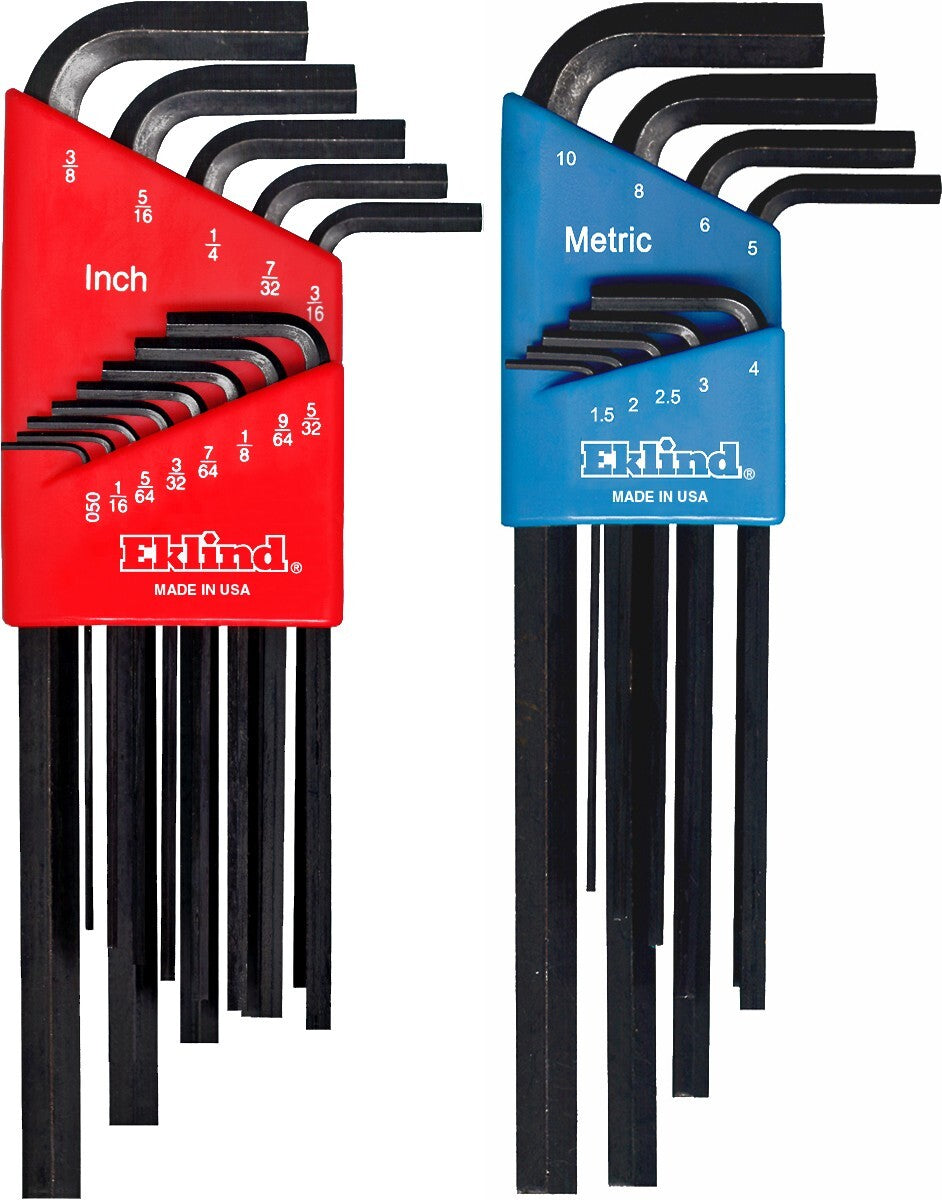 Eklind 22pc Hex Wrench Key Set Metric & SAE