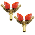 3/8" Hose Barb Y Type 3 Way Ball Valve 2 Switch For Adblue Def System