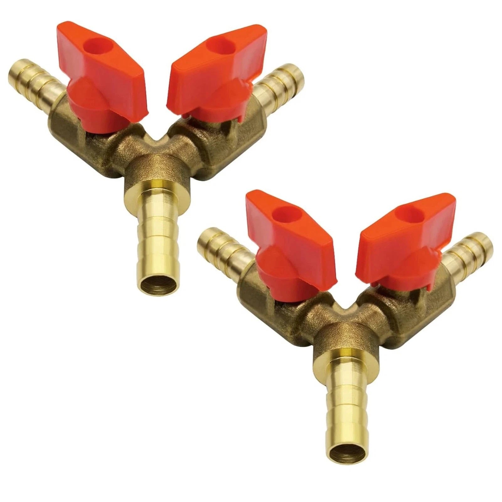 3/8" Hose Barb Y Type 3 Way Ball Valve 2 Switch For Adblue Def System