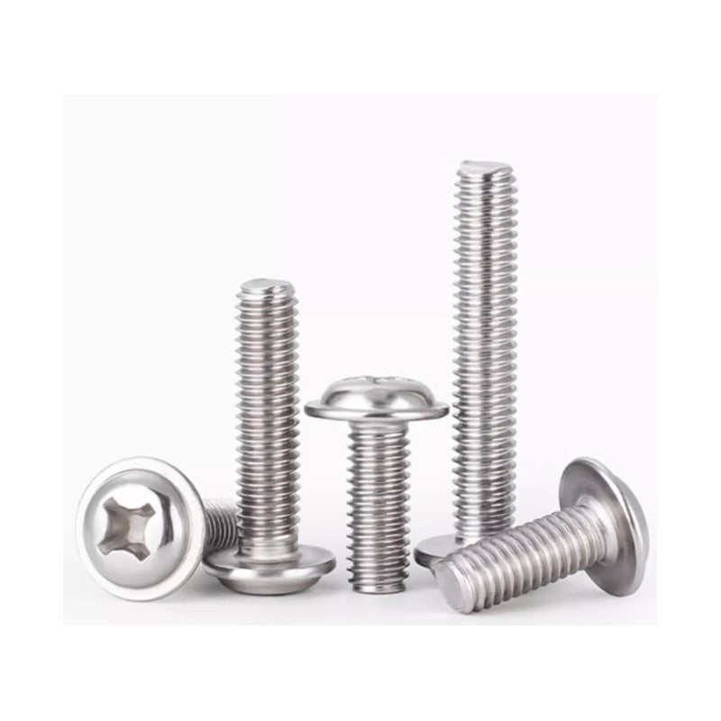 Round Head Screws with Washers DIN967 316 Stainless Steel M3-M6