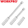 WORKPRO 3PCS Magnetic Swivel Spark Plug Socket 3/8" Drive 14mm Thin