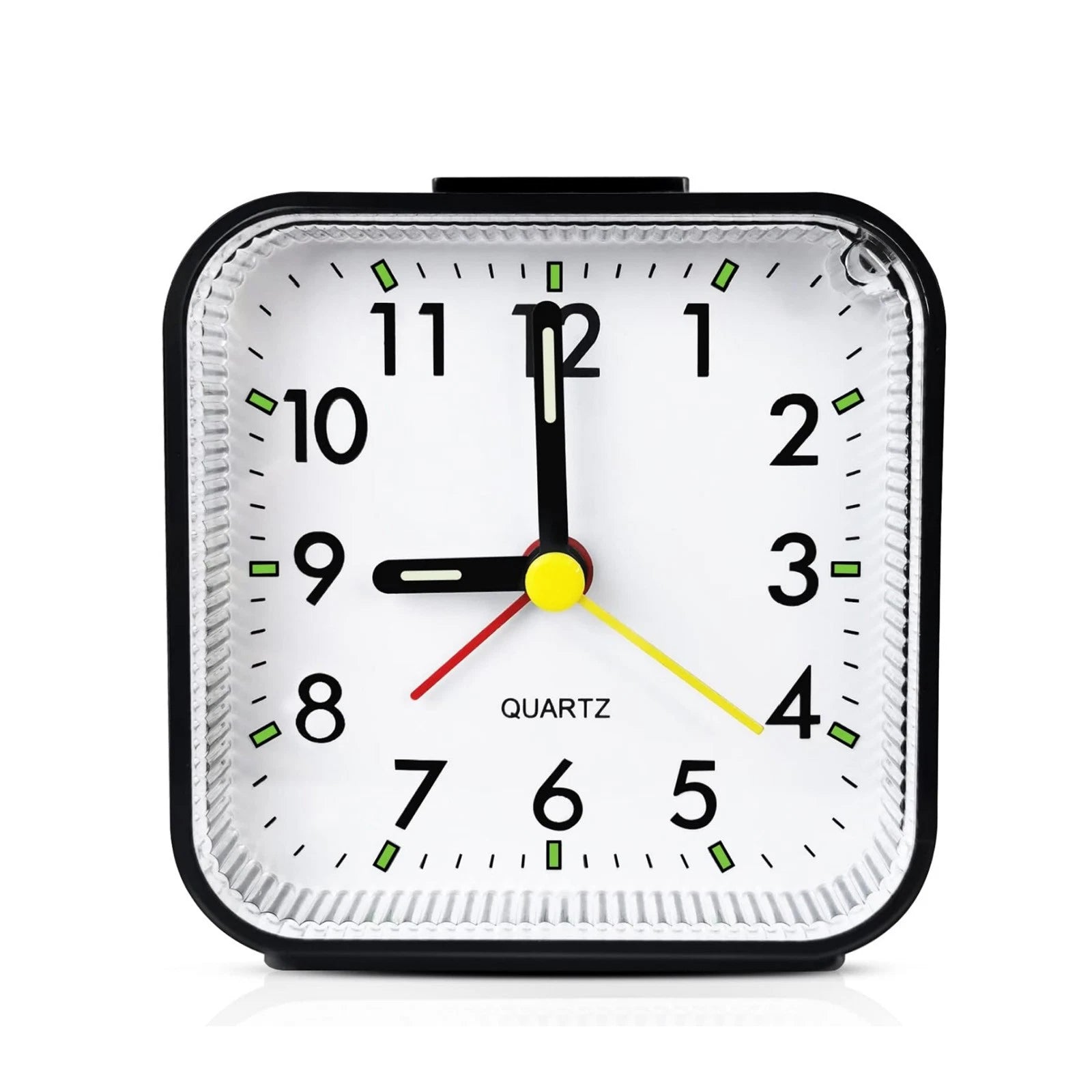 Led Desk Alarm Clock Nightlight Snooze Non Ticking Battery Powered