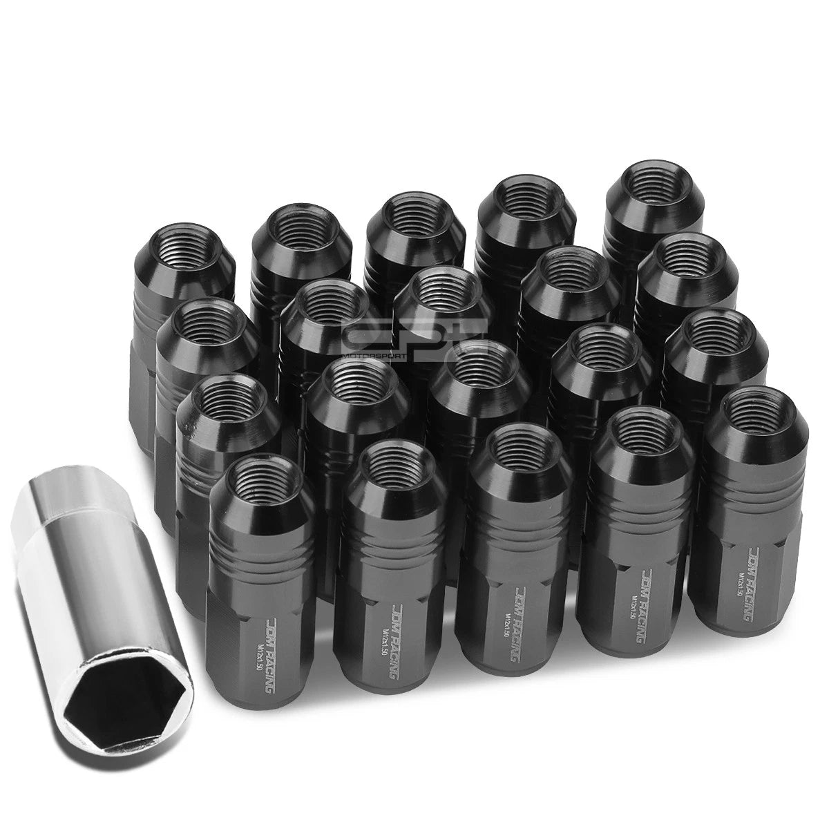 20 Closed End M12x1.5 50mm Tall 20mm Od Gun Metal | Built Supply Co