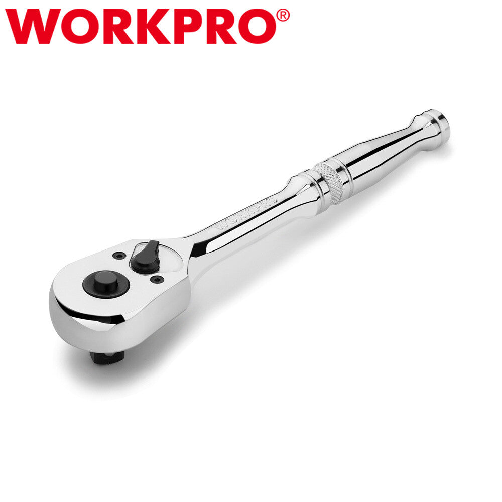 WORKPRO 1/4" Drive Ratchet Handle 72-Tooth Quick-Release Reversible