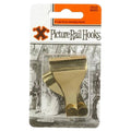 X-hooks Picture Rail Hangers Solid Brass (2 Pack) | Built Supply Co
