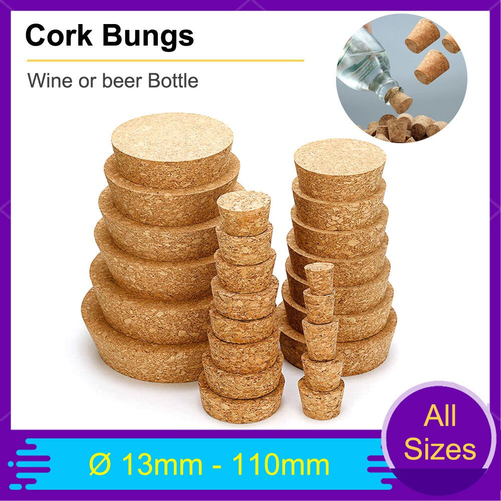 Cork Bungs for Homemade Wine or Beer Bottles