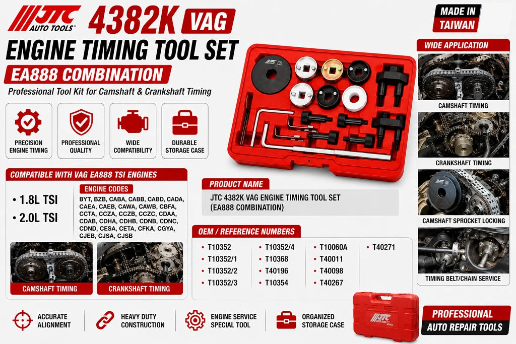 JTC-4382K VAG EA888 Combination Petrol1.8L &amp; 2.0L TSI Engine Timing Tool Set