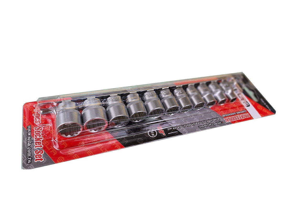 Selta Taiwan 11PC 1/4" Dr 12pt Regular Socket Set