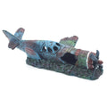Crashed Fighter Plane Wreck Ruin Aquarium Decoration Fish Tank