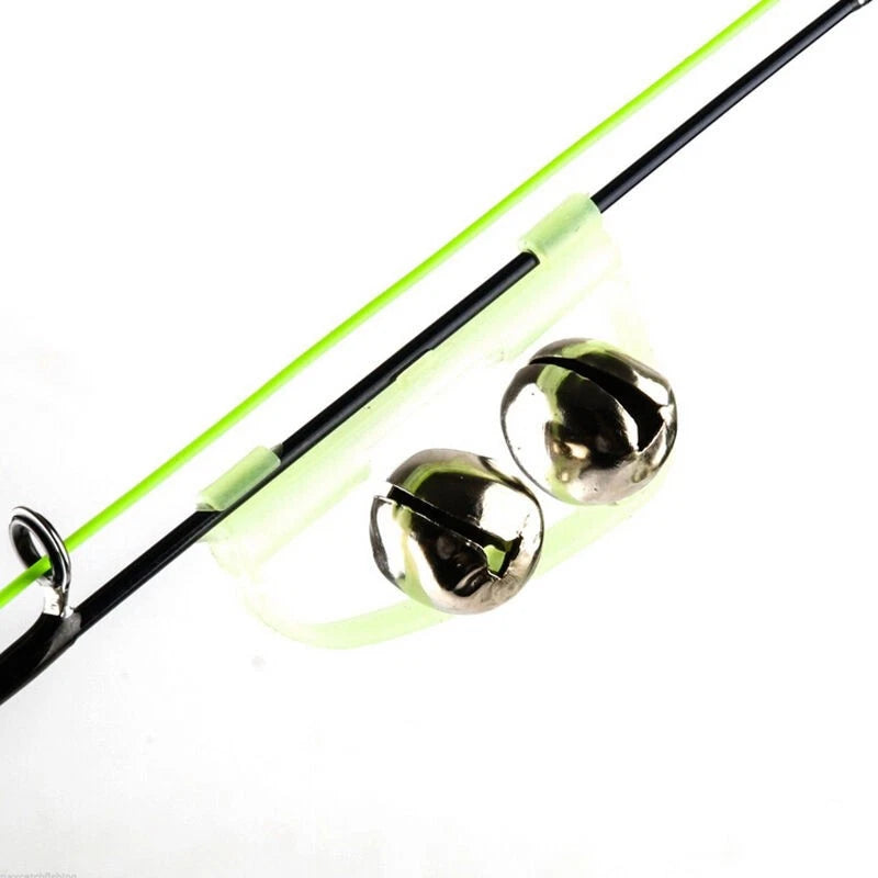 Noctilucent Night Glow Light Fishing Rod Tip Clip Twin Bell Bite