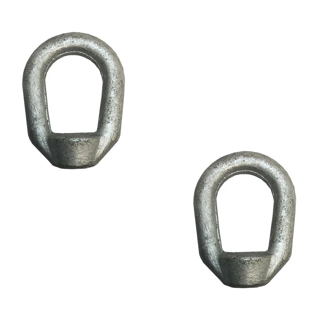 3/8" Hot-dipped Galvanized Eye Nut 1/2"-13 Tap, 2250 Lb Wll Lifting