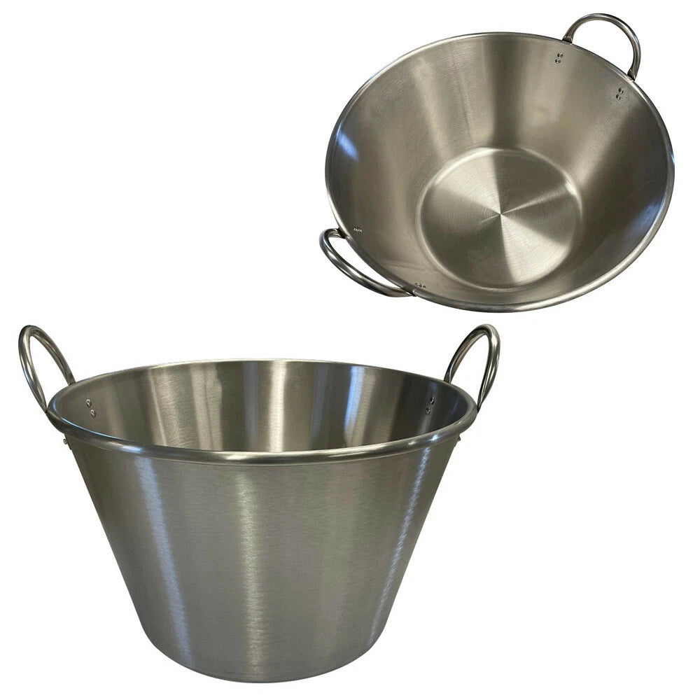 Cazo Grande Para Carnitas Stainless Steel Wok Comal Fry 27-1/2''w X