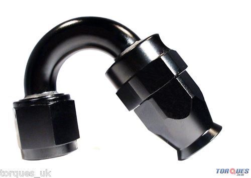 AN-12 (12AN JIC-12) 150 Degree PTFE Stealth Black Hose Fitting