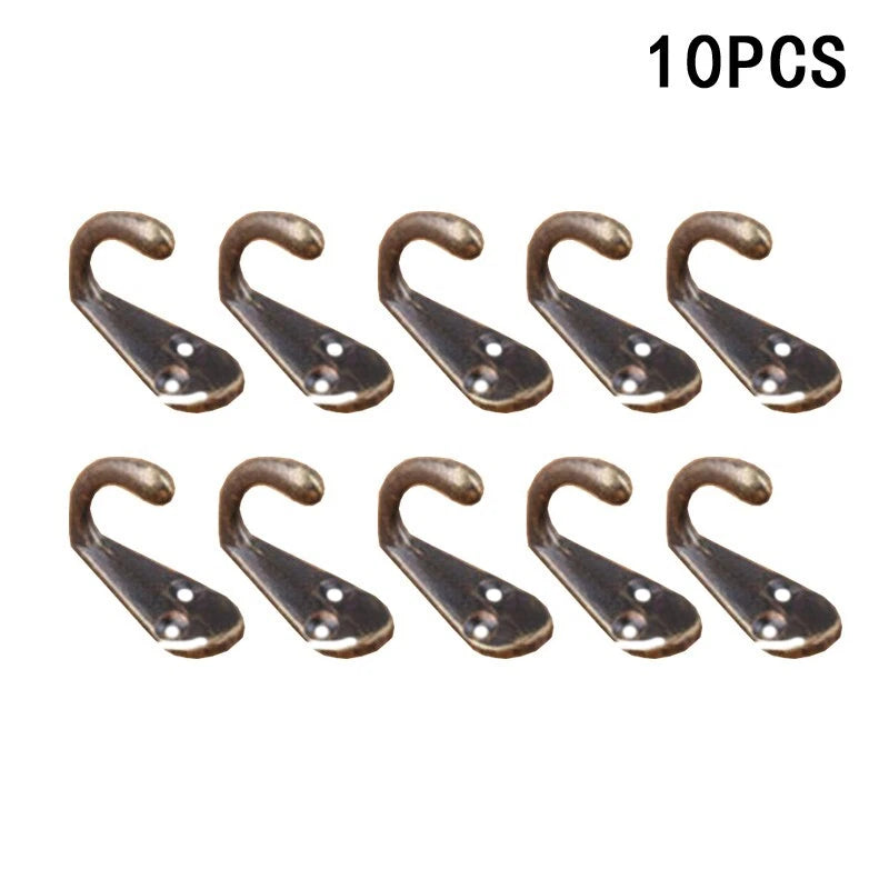 Wall Door Antique Hook Hangers W/ Screw For Key Clothes Coat Hat Bag