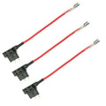3 Pack Car Fuse Add-a-circuit Tap Adapter Cable Wire Medium Size