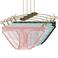 Mens Sexy Diamond Print Mesh Briefs Underwear Low Waist Pouch For
