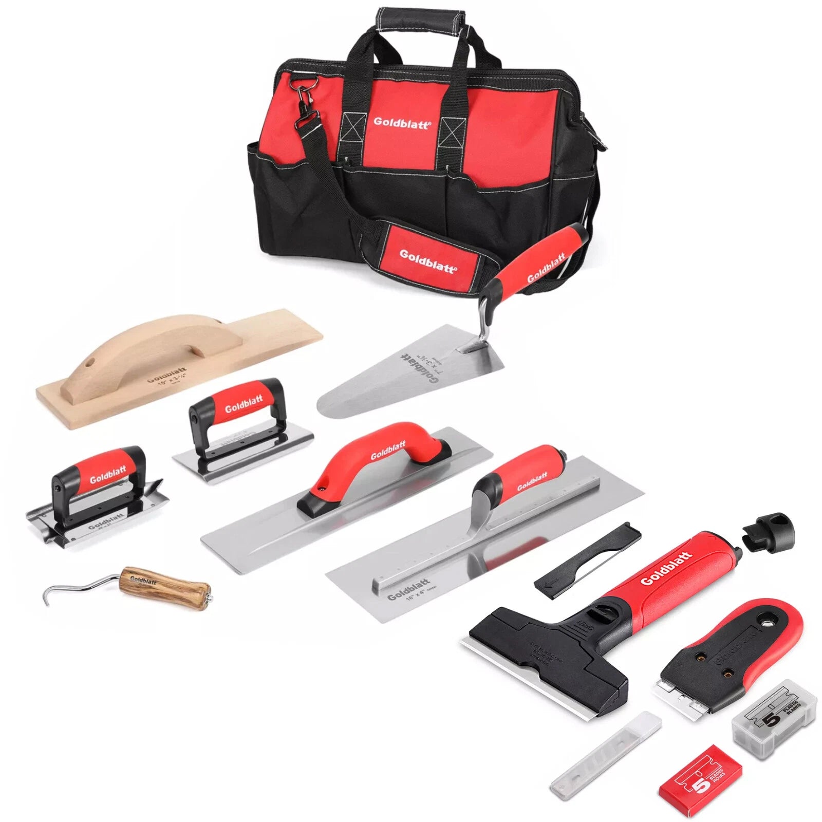 Goldblatt Razor Blade Scraper Tool8 Pieces Masonry Set Finishing