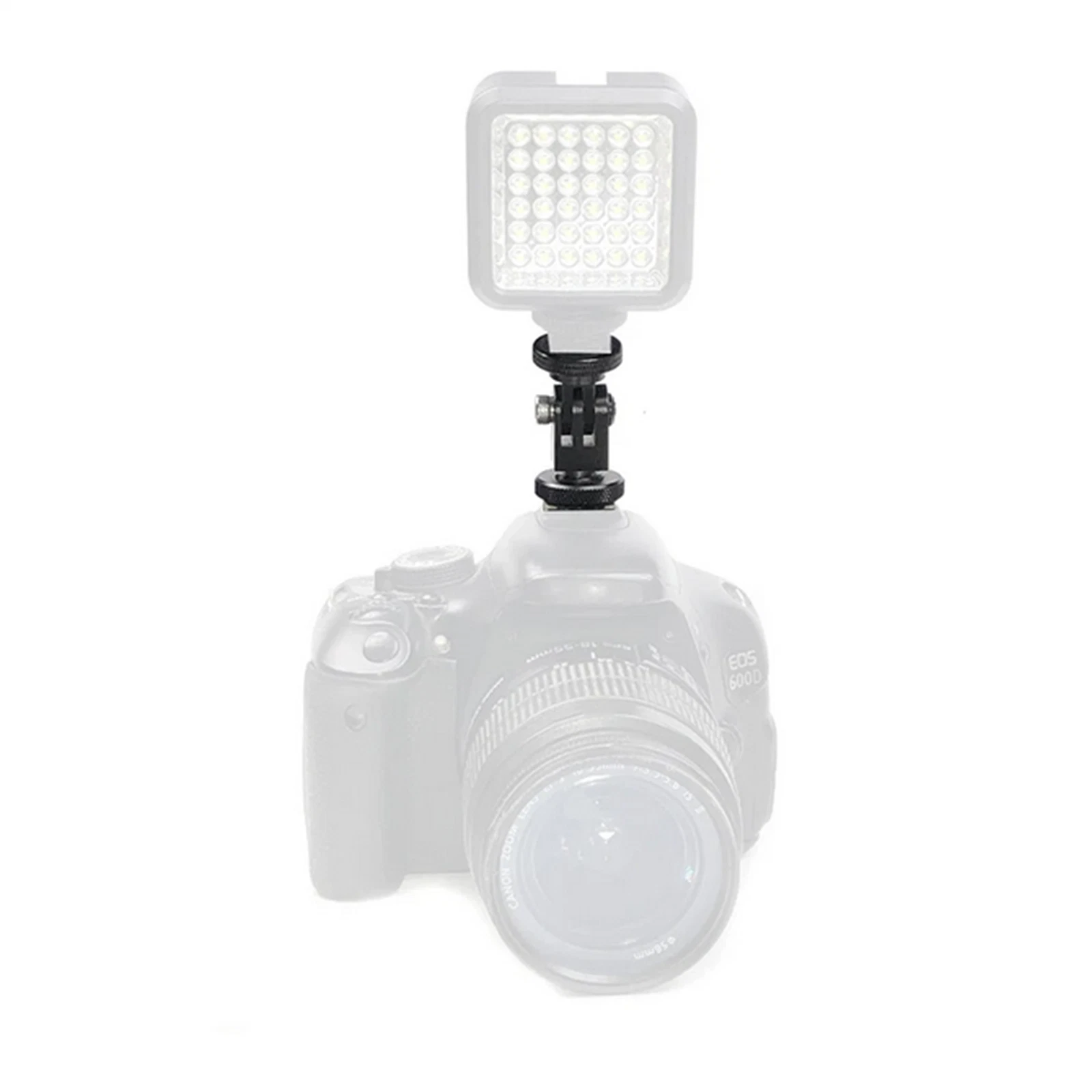 360° Rotatable Cold Shoe 1/4 Screw Mounting Bracket Accessory For