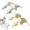 Premium White Plastic Toilet Seat Hinge Replacement Kit For Enhanced